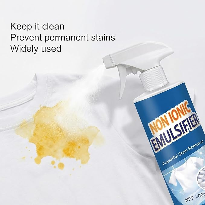 Non-Ionic Emulsifier Clothing Cleaner Spray, 200ml (Pack of 2)