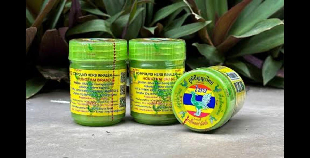 Thai Herbal Inhaler, Traditional Aromatherapy Blend, 1 Piece