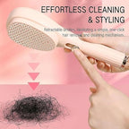 Self-Cleaning Hairbrush