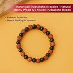Bharatyug Karungali Wood and Rudraksha Bead Bracelet
