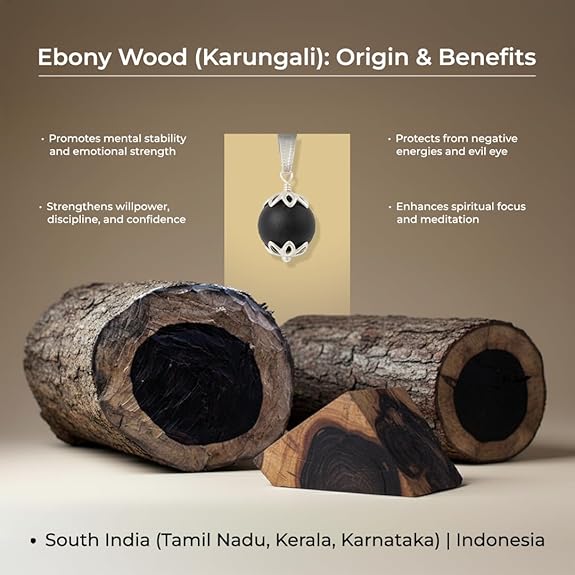 Bharatyug Karungali Wood and Rudraksha Bead Bracelet