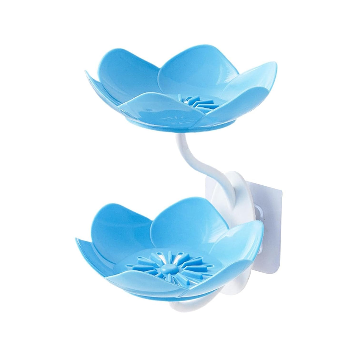 Drain Soap Tray Double Layer Wall Mounted Soap Box for, plastic