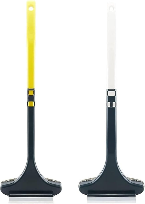 2-in-1 Mesh Cleaning Brush with Squeegee, rubber