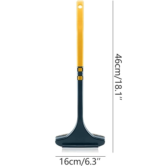 2-in-1 Mesh Cleaning Brush with Squeegee, rubber