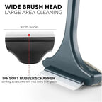 2-in-1 Mesh Cleaning Brush with Squeegee, rubber