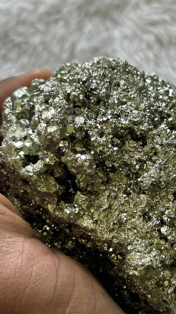 BharatYug Money Magnet Pyrite Stone - Natural Decorative Piece