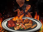 Stainless steel smokeless indoor barbeque grill for gas stove