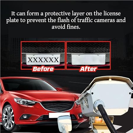 Invisible Car Stealth License Plate Spray Protector 50ml (Pack of 2)