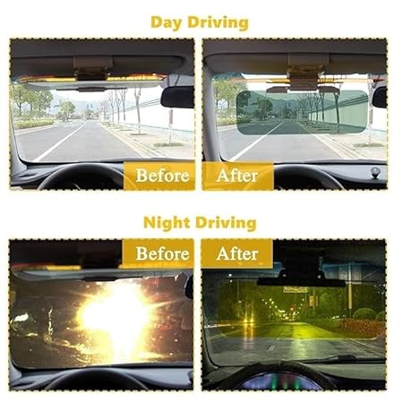 Radiant 2-in-1 Car Sun Visor for Day and Night Driving