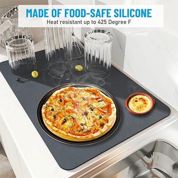 Absorbent Kitchen Drying Mat – Quick-Dry and Anti-Stain Mat PACK, pack of 2