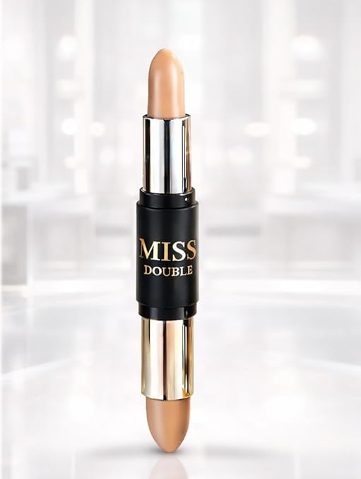 A double-ended contour and highlight cream stick with a twist-up applicator