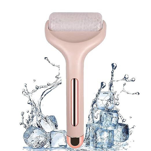 Reusable silicone ice face massager for skin toning and de-puffing