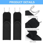 Buckleless Tactical Elastic Belt with Metal Hook Closure - Pack of 2