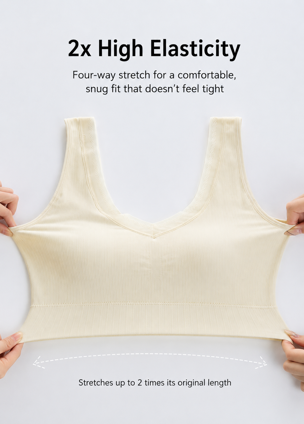 AuraFit Wire-Free Non-Padded Daily Wear Bra - Free Size, Pack of 1