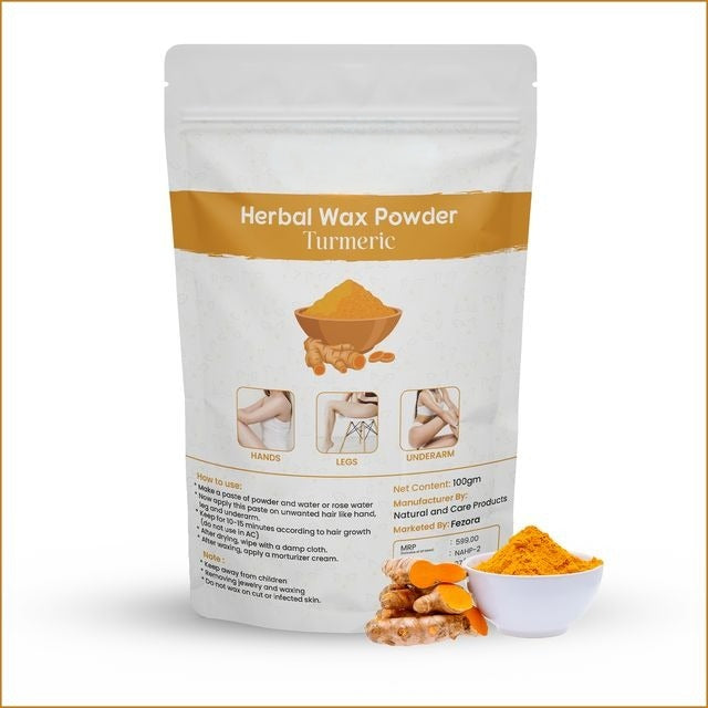 Turmeric Hair Removal Wax Powder - 100gm (Pack of 3)