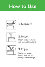 Plant Grow Fertilizer Sticks for Potted Plants, 60-Day Nutrient Release