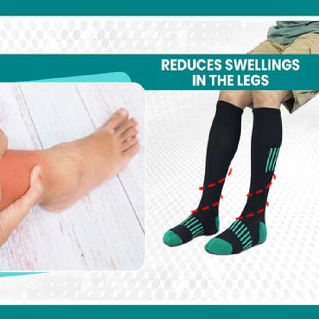 Pain Relief Graduated Compression Socks for Leg Support and Circulation