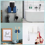 Pack of 2 Wall Mount Self-Adhesive Mobile and Remote Control Holder