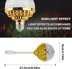 Rotating Magic Ball Light with Lamp Holder Set - Pack of 1