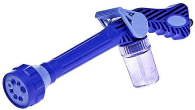 8-in-1 Turbo Water Spray Gun with Integrated Soap Dispenser for Car Wash and Gardening