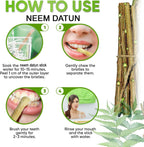 Neem Datun Sticks for Teeth - 100% Organic Neem Twigs (Pack of 20)