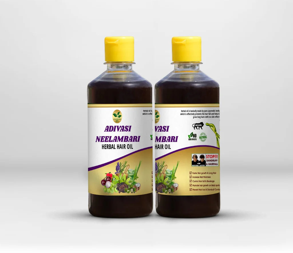 Adivasi Neelambari Herbal Hair Oil, forest-sourced herbal blend, 100ml