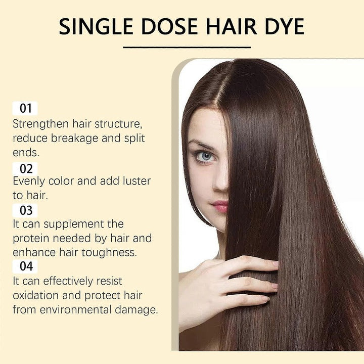Natural Black Hair Dye Shampoo, 100ml