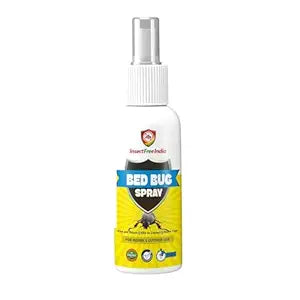 Two 100ml bottles of bed bug killer spray designed for mattresses and soft furniture