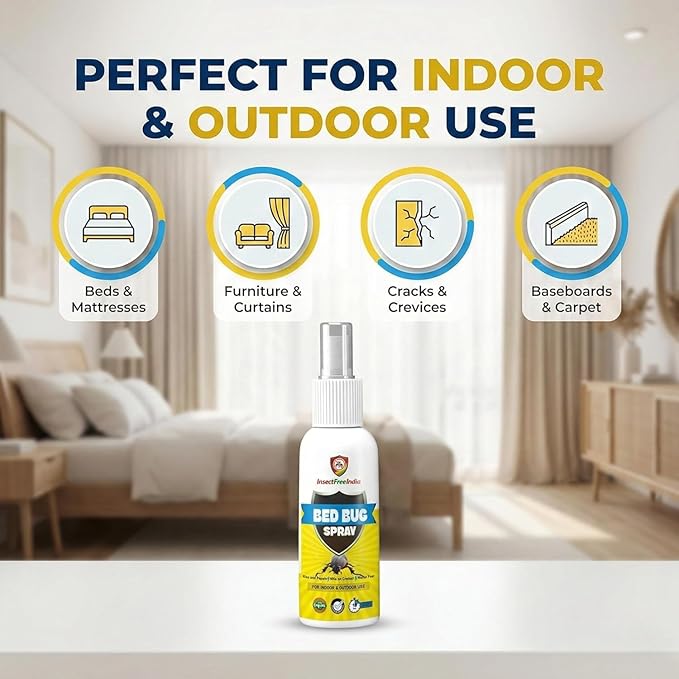 Bed Bug Killer Spray for Mattresses and Furniture, 100ml (Pack of 2)