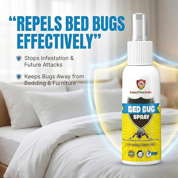 Bed Bug Killer Spray for Mattresses and Furniture, 100ml (Pack of 2)