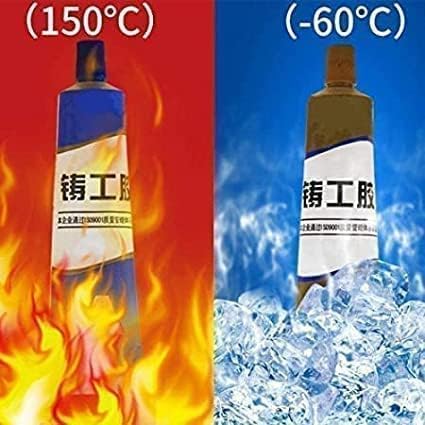 Magic Metal Mending Cold Weld Repair Paste Adhesive Gel (2-Part Kit)