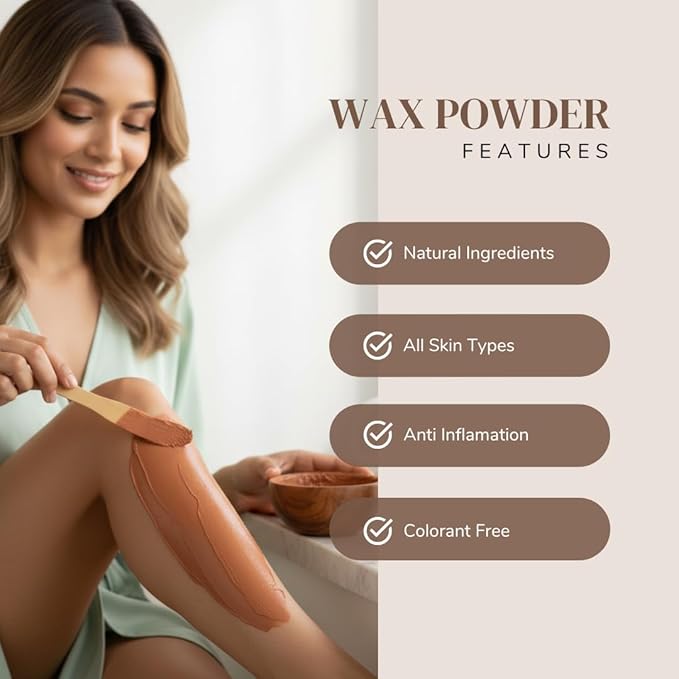 Sandalwood Wax Powder for Painless Hair Removal - Pack Of 2