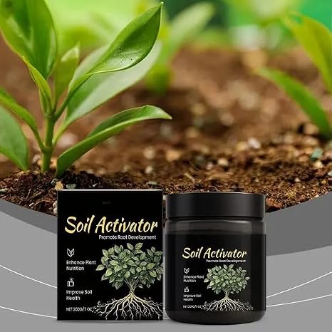 Two bottles of Soil Pro Activator organic bio-stimulant for home garden soil enrichment