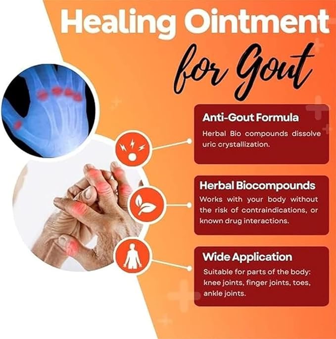 Gout Pain Relief Ointment Cream - Pack of 3