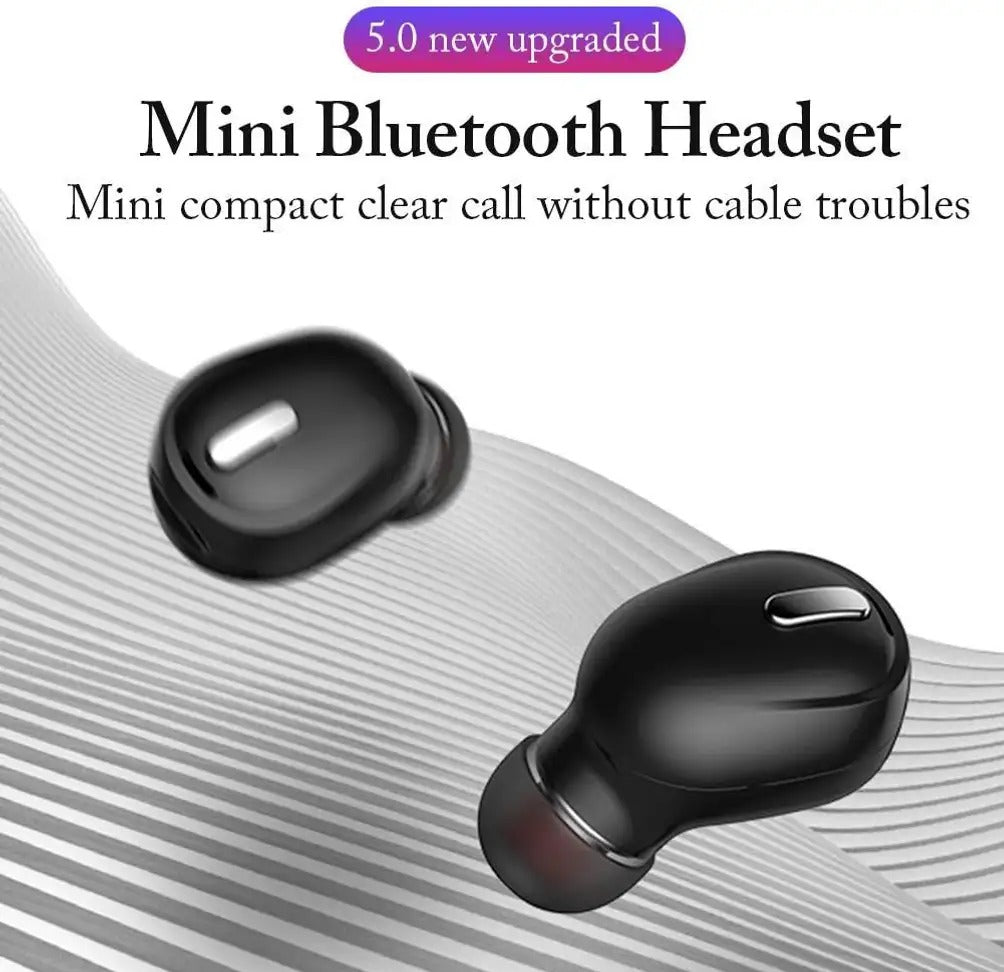X9 unilateral Bluetooth 5.0 earphone shown in a minimalist design