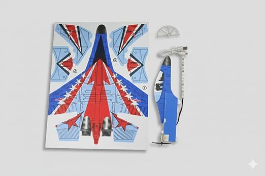 Electric Glider Fighter Aircraft with Remote Control and USB Charging