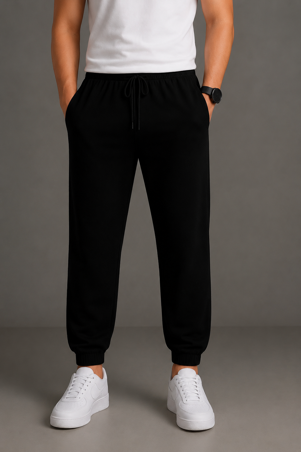 Dark Blue & Black Track Pants - Pack of 2