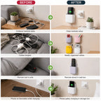 Wall Mounted Storage Organizers for Remote Controls and Phones - Pack of 4