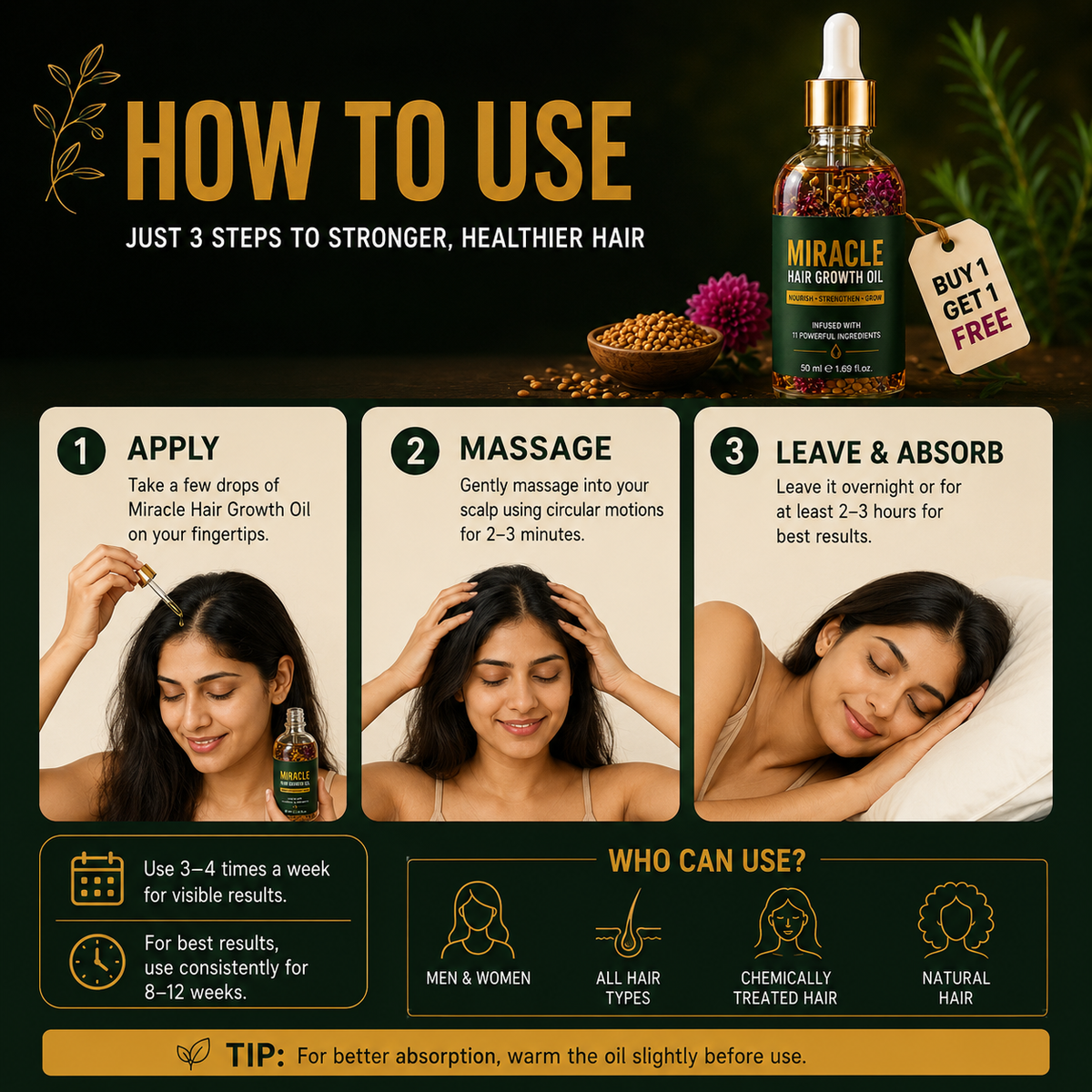 Miracle Ayurvedic Hair Growth Oil