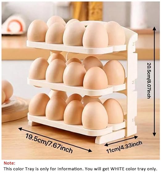 Folding Egg Storage Box for Refrigerator and Kitchen Pantry