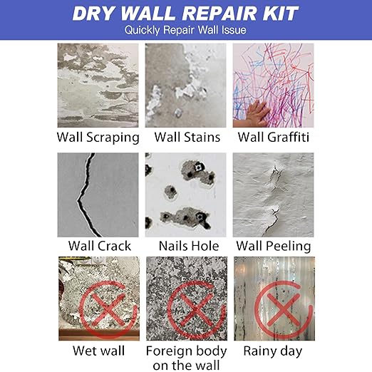 Wall Mending Agent for Repairing Cracks and Nail Holes