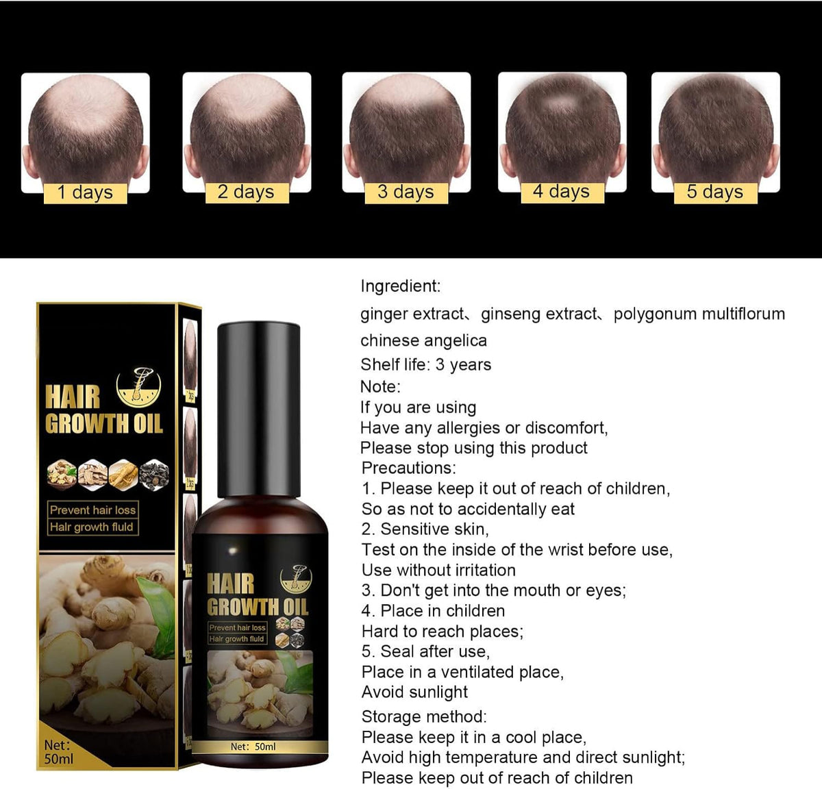 Herbal Hair Growth Oil, 100ml