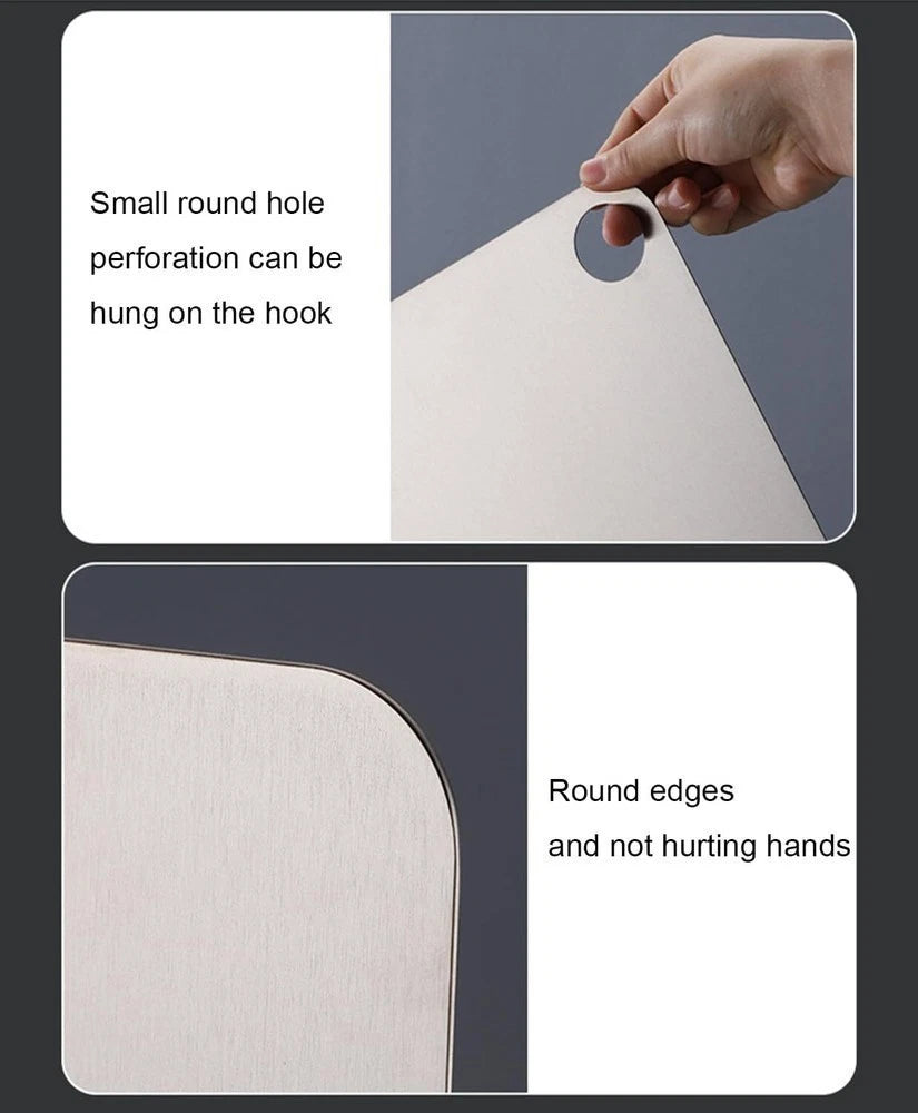 Heavy-Duty Food-Grade Stainless Steel Chopping Board