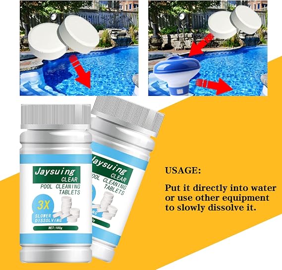 Pool Cleaning Tablets 50g Each (Pack of 2)