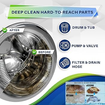 Washing Machine Cleaner Tablets - 16 Pack (2 Packets x 8 Tablets)