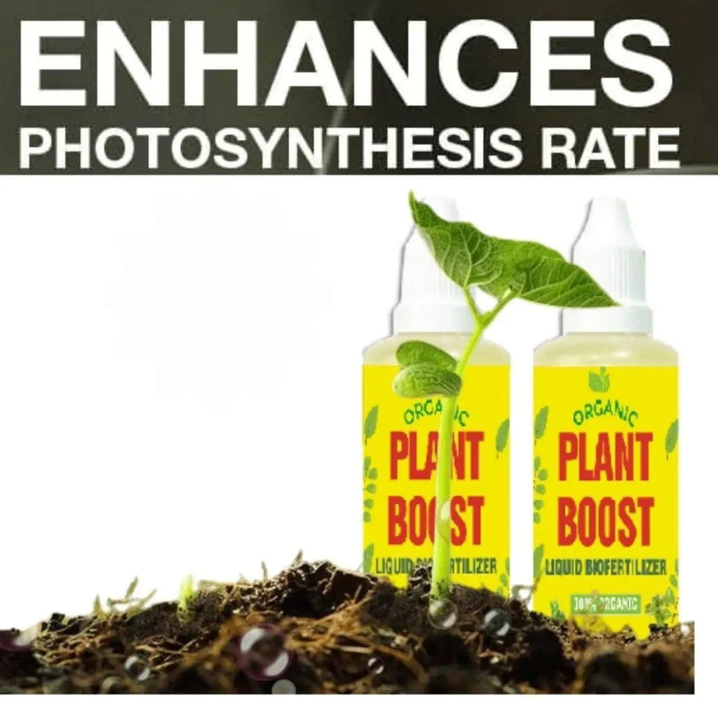 Four bottles of AI Plant Boost organic liquid biofertilizer