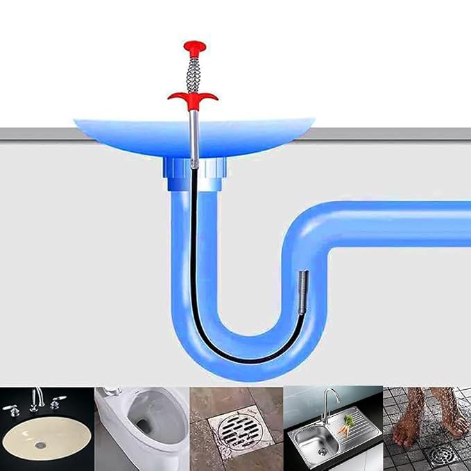 Drain Pipe Cleaning Spring Stick