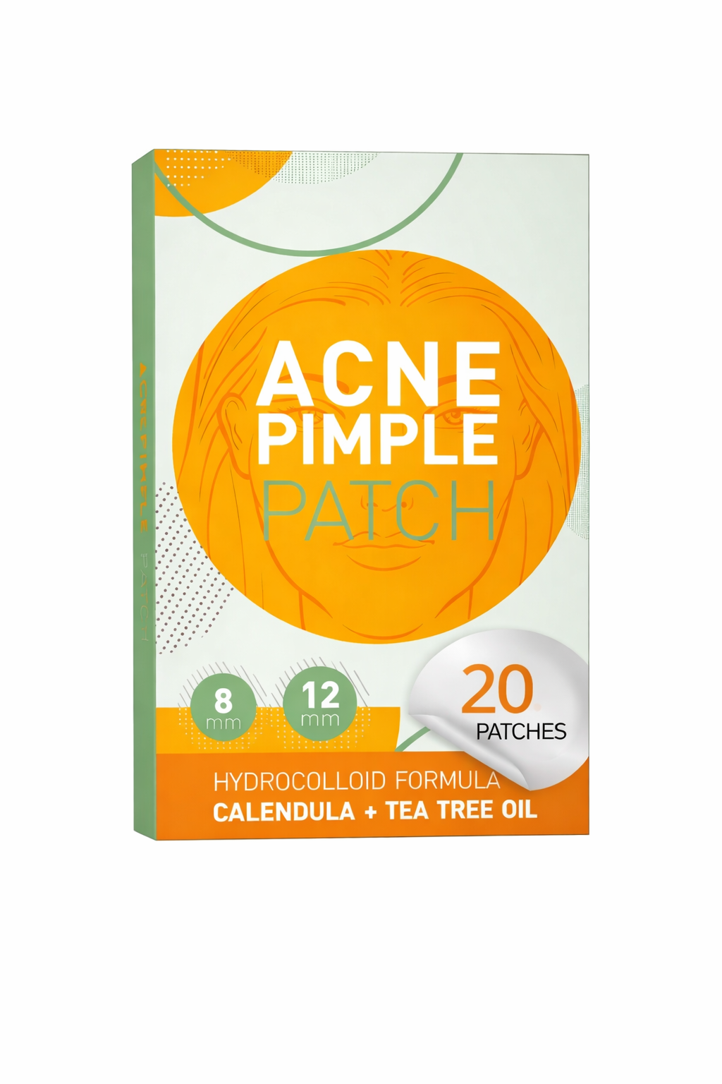 A pack of 20 acne pimple patches for targeted blemish care
