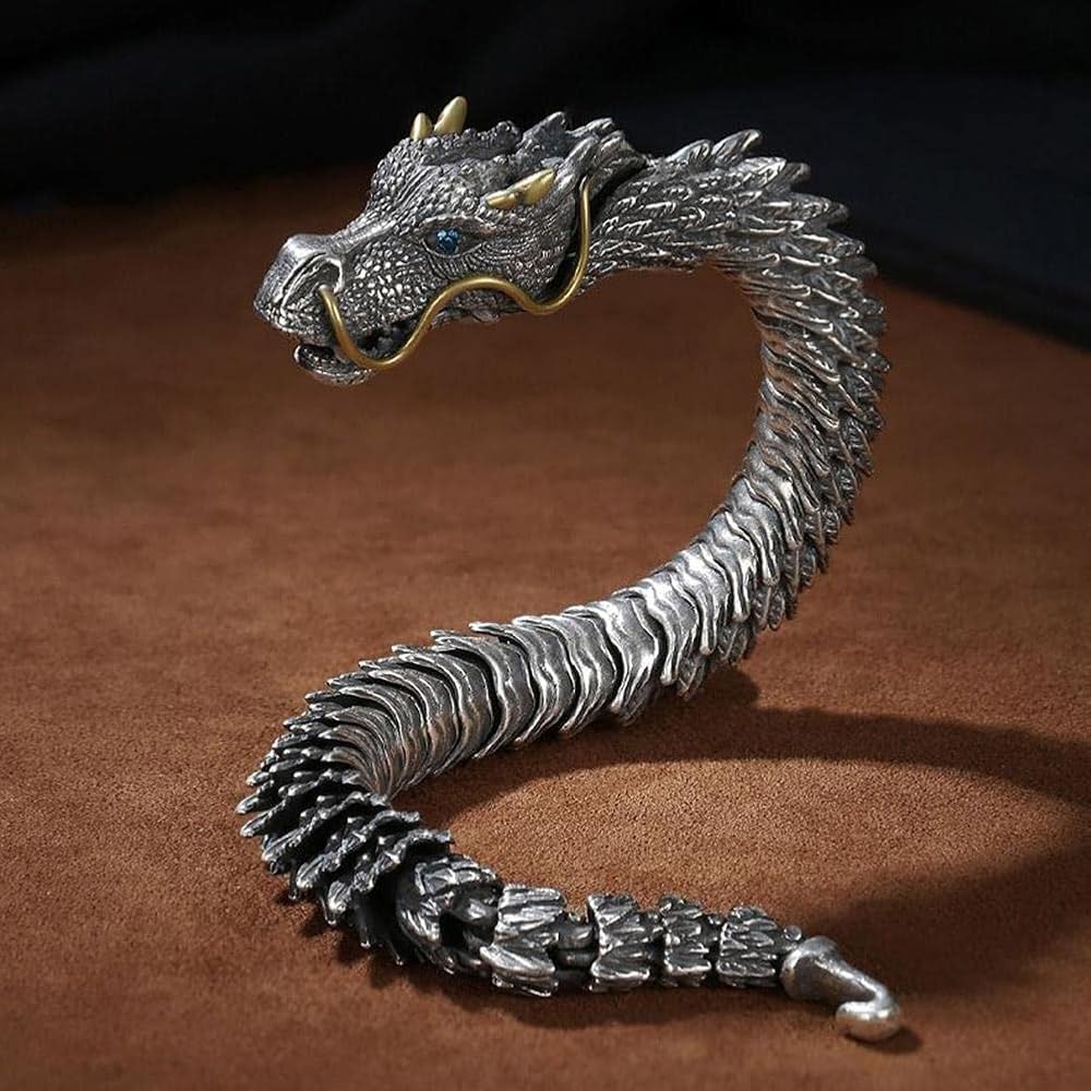 Vintage Punk Dragon Bracelet for Men