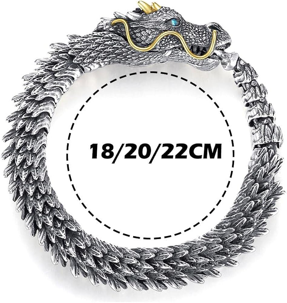 Vintage Punk Dragon Bracelet for Men